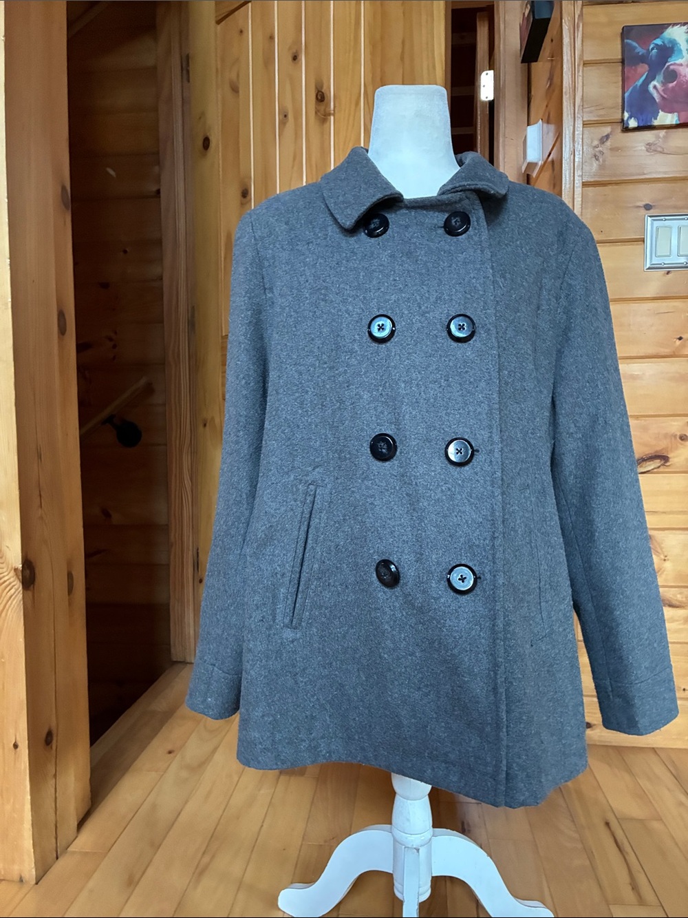 Old navy double breast wool bless pea coat